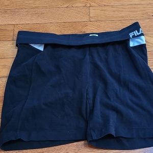 Fila black bike shorts
